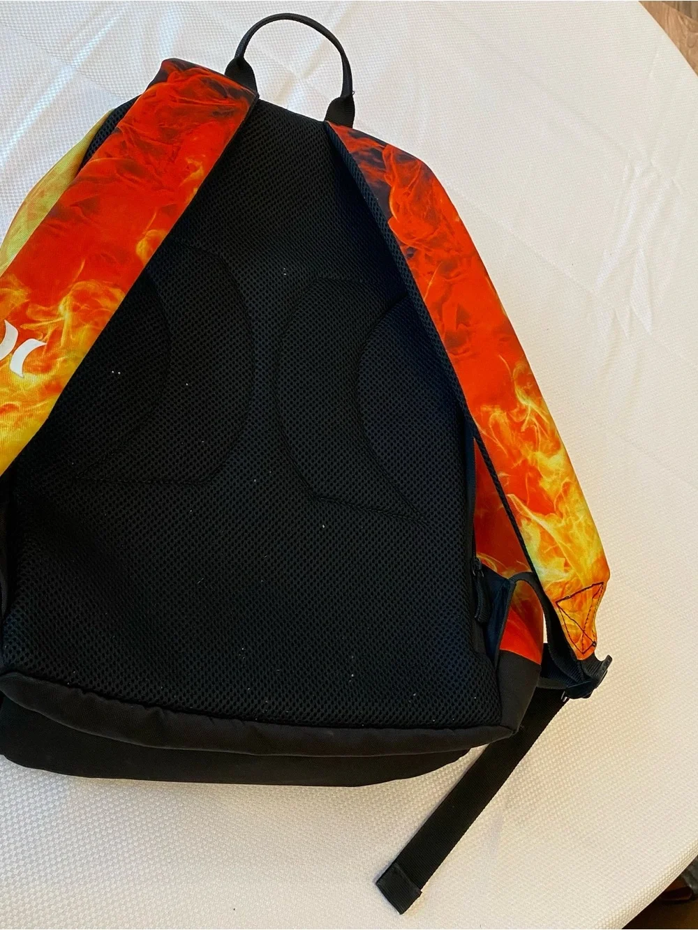 Hurley Flame Graphic Backpack - Red, Orange, Black